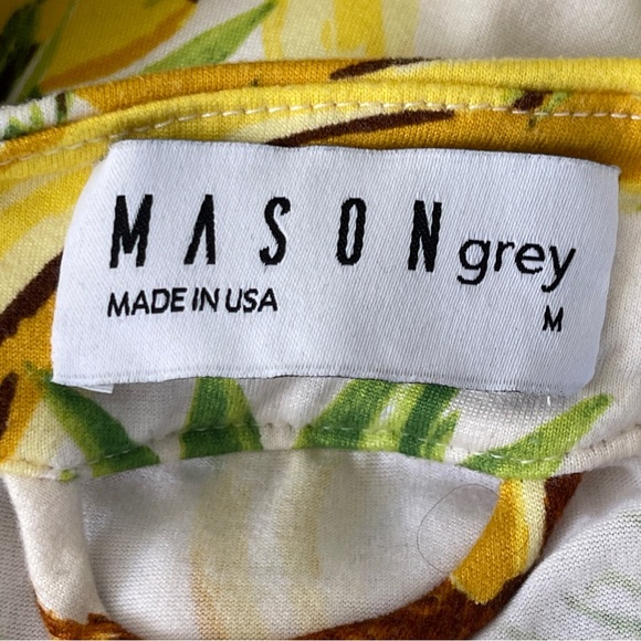 Mason Grey TROPICAL SMOOTHIE Fruit Print Classic Short Robe Women's Size M - Picture 10 of 11